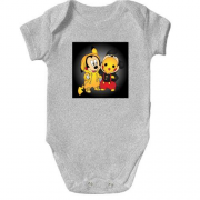 Детский боди Mickey mouse and pikachu