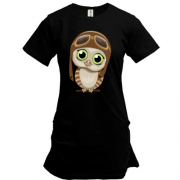 Подовжена футболка Baby owl pilot