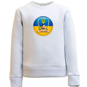 Детский свитшот с изображением козака с саблями