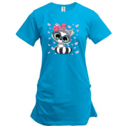 Подовжена футболка Baby raccoon girl