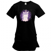Подовжена футболка Baby unicorn purple
