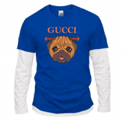 Комбинированный лонгслив Gucci dog