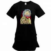 Удлиненная футболка Albert Einstein zombie