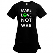 Подовжена футболка "Make Love, Not War"