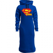 Женская толстовка-платье Supergirl