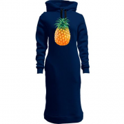 Женская толстовка-платье с ананасом