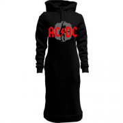 Женская толстовка-платье AC/DC angus young