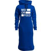Женская толстовка-платье Mid or feed