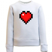Детский свитшот Minecraft heart