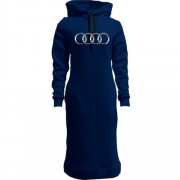 Женская толстовка-платье Audi (кольца)