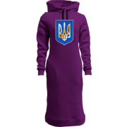 Женская толстовка-платье с гербом Украины (2)