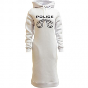 Женская толстовка-платье POLICE с наручниками