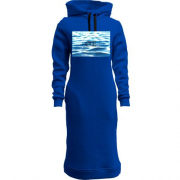 Женская толстовка-платье Океан Эльзы (океан)