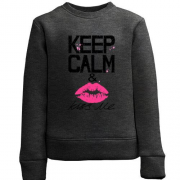 Детский свитшот Keep calm & kiss me