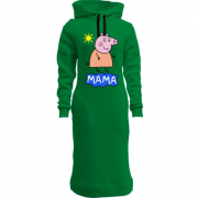 Женская толстовка-платье Мама Свинка (свинка Пеппа)