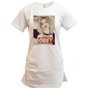 Подовжена футболка Obey girl