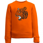 Детский свитшот с рычащим тигром