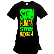 Подовжена футболка Stay hungry