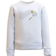 Детский свитшот с теннисной сеткой, ракеткой и мячом