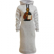 Женская толстовка-платье с Иисусом Христом