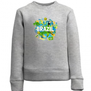 Дитячий світшот з бразильським колоритом і написом "brazil"