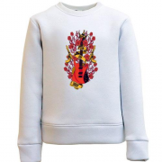 Дитячий світшот з гітарою і пістолетами "guns & roses"