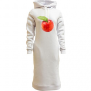 Женская толстовка-платье с яблоком