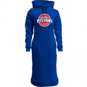 Женская толстовка-платье Detroit Pistons