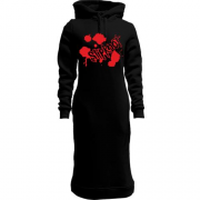 Женская толстовка-платье Slipknot (blood)