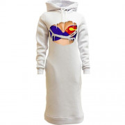 Женская толстовка-платье с бюстгальтером superman