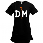 Подовжена футболка Depeche Mode orange rose