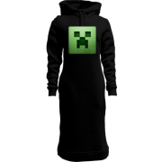 Женская толстовка-платье Minecraft Крипер