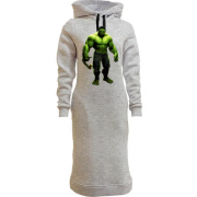 Женская толстовка-платье с Халком (Hulk)