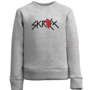 Детский свитшот с логотипом "Skrillex"