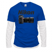 Комбинированный лонгслив Nikon Camera