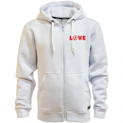 Чоловіча толстовка на блискавці  Love футбол