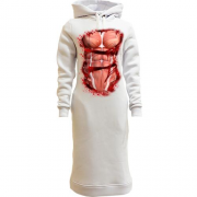 Женская толстовка-платье Мышцы с кровью