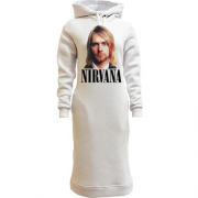 Женская толстовка-платье с Курт Кобейном (Nirvana)