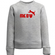 Детский свитшот с надписью "Meow" в стиле Пума