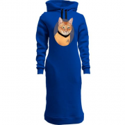 Женская толстовка-платье с котом из Star Trek