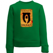 Детский свитшот с постером к игре Oblivion