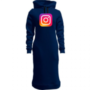 Жіноча толстовка-плаття с логотипом Instagram
