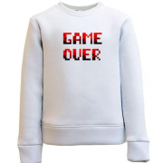 Детский свитшот с надписью "Game over"