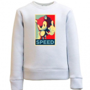 Детский свитшот с артом Speed (Sonic)