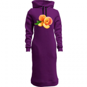 Жіноча толстовка-плаття з абрикосами