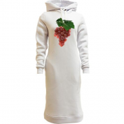 Женская толстовка-платье с гроздью винограда