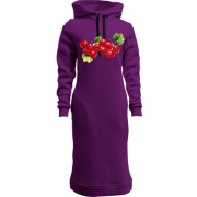 Женская толстовка-платье с гроздью смородины