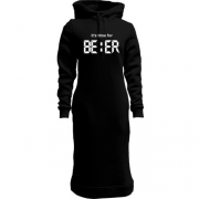 Женская толстовка-платье It's time for BEER