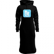 Жіноча толстовка-плаття з иконкой Twitter