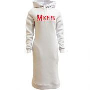 Женская толстовка-платье с надписью Misfits